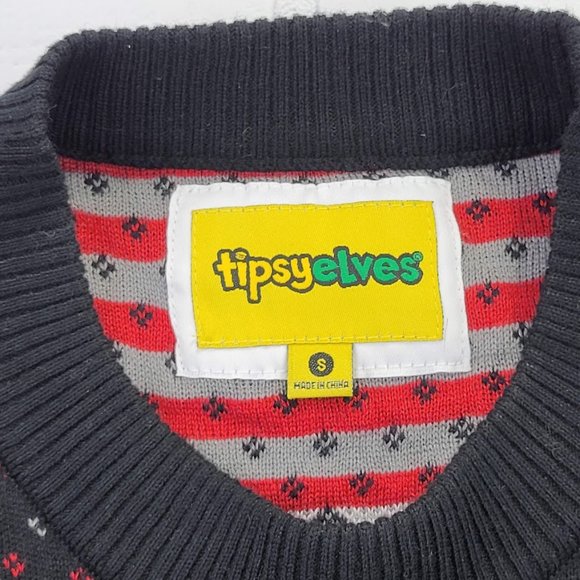 New Tipsy Elves Men Caribrew Ugly Christmas Sweater - Picture 5 of 6